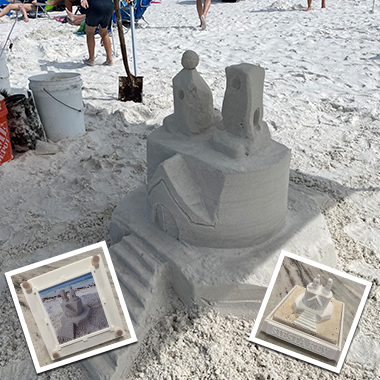The Forever Sand Castle 3D printed sand sculpture keepsakes